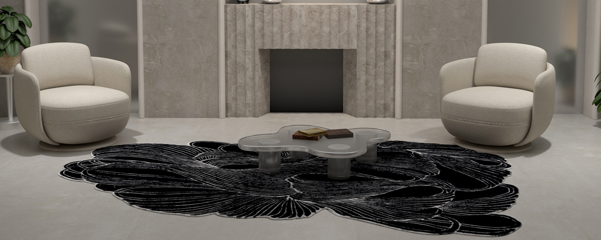 Designers’ Abstract Secret: Odd‑Shaped Rugs Solve Impossible Floor Plans